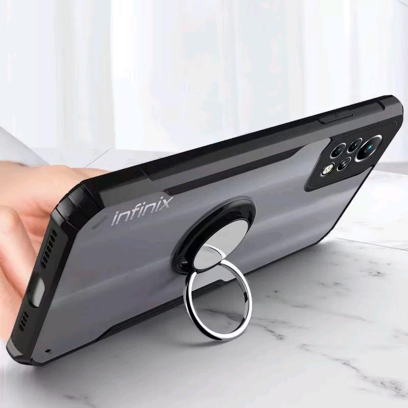 Case For Infinix Hot 50 Pro+ Hot 50 5G Hot 50 4G Hot 50i Hot 40 Pro Hot 40i Hot 30 Hot 30i Hot 30 Play Hot 20s Hot 12 Pro Hot 12 Play Hot 12 Hot 11 Play Hot 10 Hot 10 Play Hot 10s Shockproof With Ringstand 3