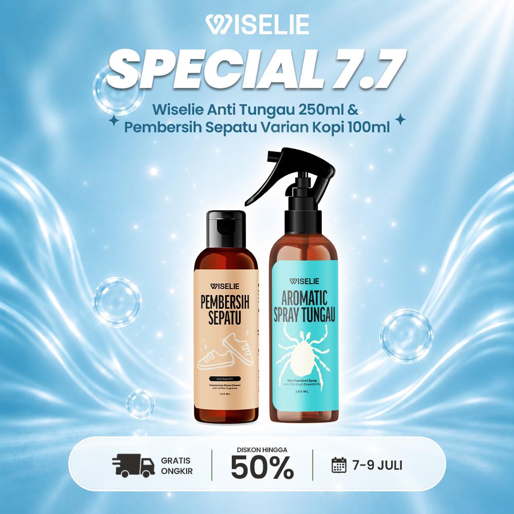Wiselie Aromatic Spray Pengusir Tungau 250ml Bundling Pembersih Sepatu Anti Bacterial & Virus Penjaga Tidur Nyenyak Higienis - 250 ml