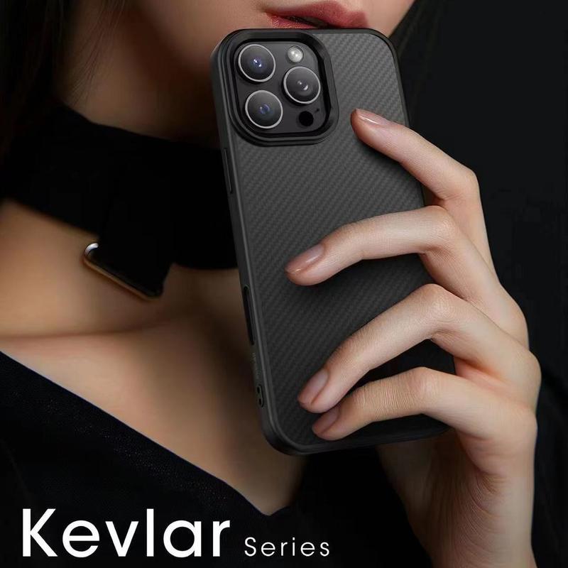 KEVLAR PIXELS Softcase Premium Compatible untuk iP 11-16 Motif Carbon 7