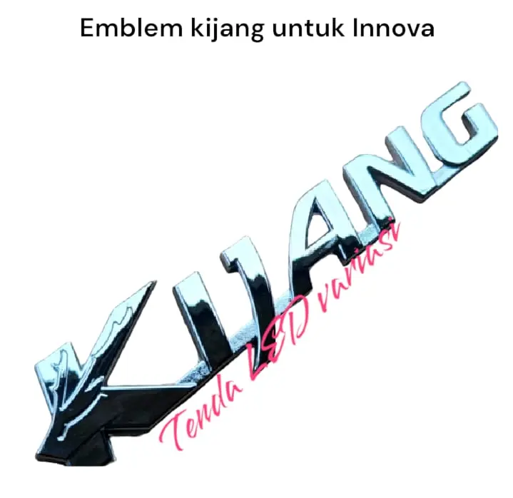 Emblem Tulisan Kijang untuk Toyota Innova Chrome