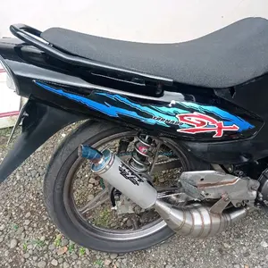 knalpot kolong kalajengking suzuki Tornado KYX RACING original step biasa bisa pakai
