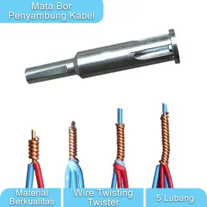 Mata Bor Penyambung Dan Pemutar Kawat Kabel 5 Slot Automatic Twist