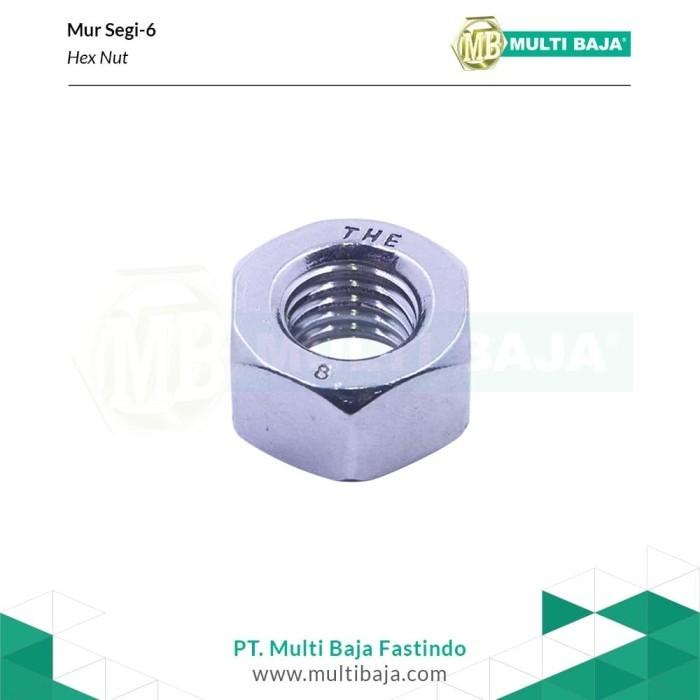Gambar Hex Nut Stainless Steel 304 Nut M3 - 0.5 - Per 100 pcs dari Multi Baja Kota Administrasi Jakarta Barat Tokopedia