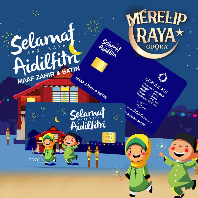 GDORA Gold Bar Raya 0.10 gram 999.9 - TikTok Shop Malaysia
