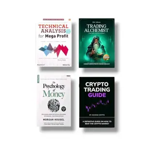 Paket 4 Buku Trading Alchemist - The Psychology Of Money - Crypto Trading Guide - Technical Analysis For Mega Profit ( Isi 4 Buku )