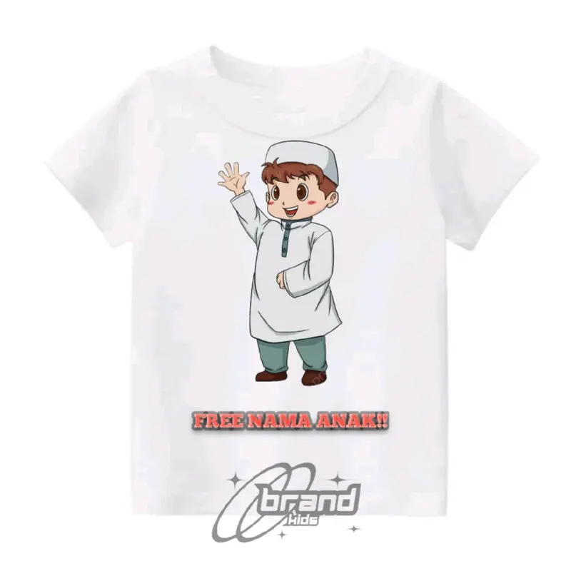 BAJU KAOS ATASAN ANAK MUSLIM, BAHAN PREMIUM 100% BISA REQUEST NAMA!! 2
