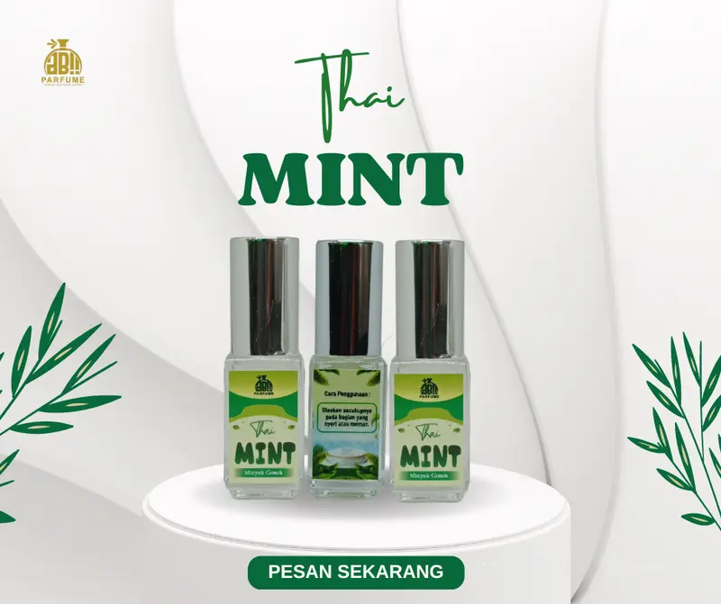 [Terbaru] Thai Mint Parfum Minyak gosok roll 10ml Kering Tubuh 0