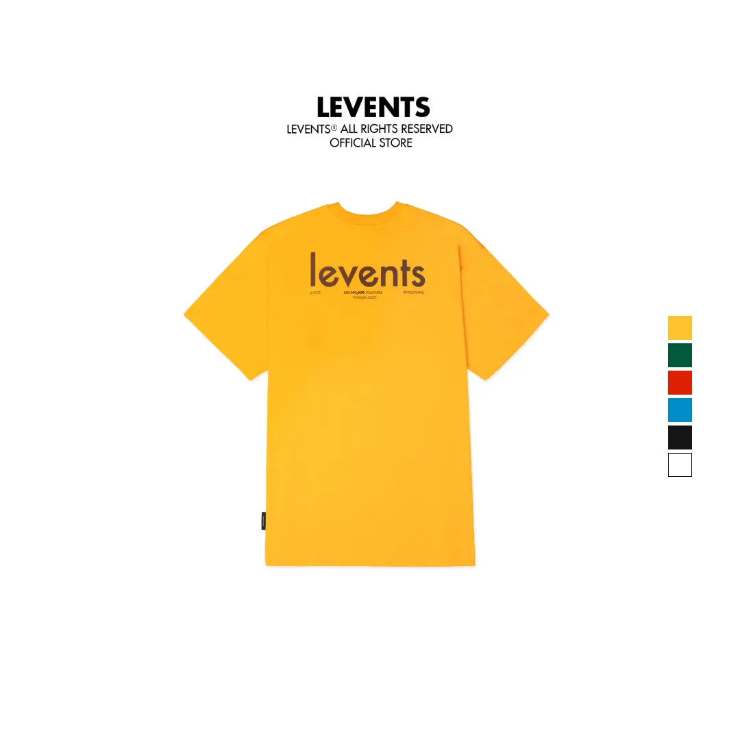 Áo Thun Levents Popular Logo 2.0 Tee 100% Cotton Unisex T-shirt Oversized