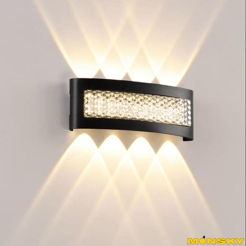  Đèn hắt tia MONSKY HATO thế hệ mới trang trí nội ngoại thất cao cấp chống nước hiện đại ánh sáng vàng 