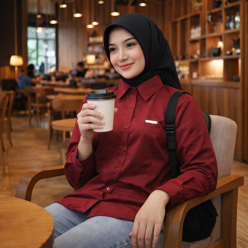 Bilals Picasso - Kemeja Wanita Katun Toyobo Atasan Casual Bahan Premium
