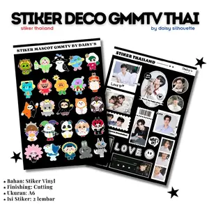 STIKER DECO PACK COUPLE THAILAND || THAIBL // THAIGL || STIKER DECO VINYL PLUS CUTTING ||  STIKER GMMTV || STIKER DECO PHONE CASE || BRIGHTWIN NETJAMES OHMNANON TAYNEW OFFGUN MILEAPO JIMMYSEA GEMINIFOURTH PONDPHUWIN JOONGDUNK EARTHMIX FREENBECKY || DAISY