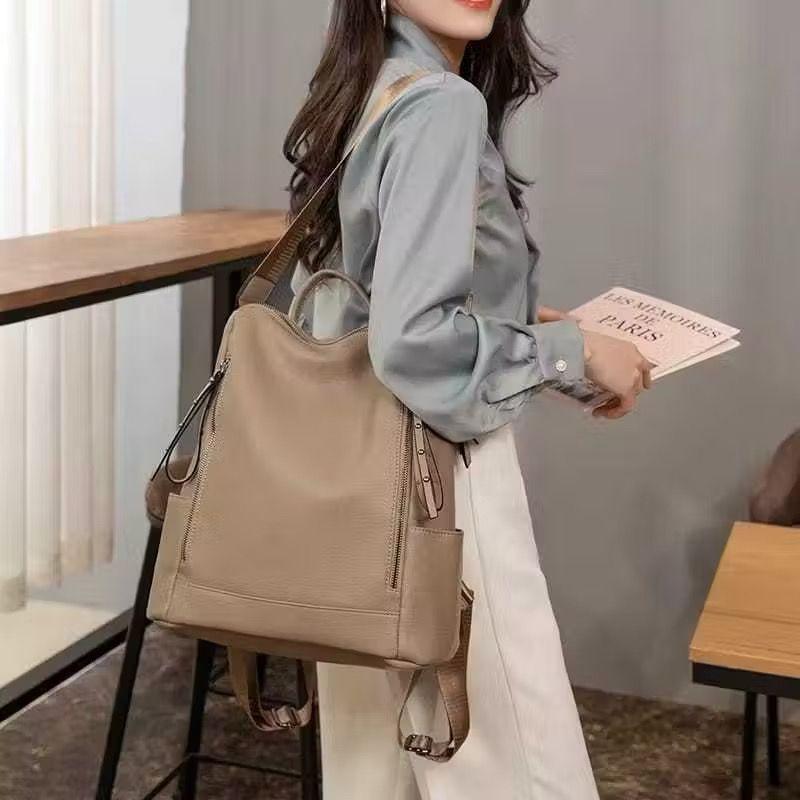 Lala Tas Ransel Wanita Kulit Kekinian Gaya Korea Bisa Selempang Terbaru 2