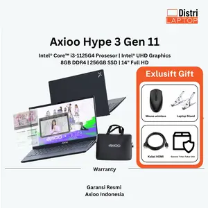Axioo Hype 3 G11 Intel  Core i3-1125G4 RAM 8GB 256GB SSD 14" Full HD IPS