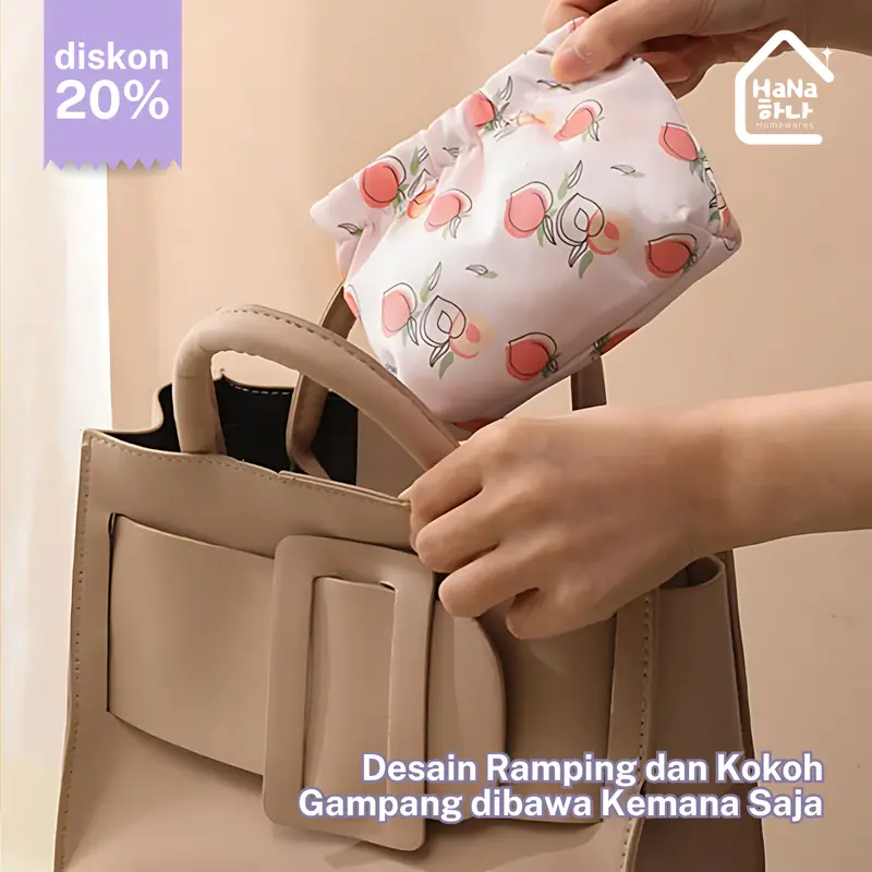 Tas Penyimpanan Kosmetik Pouch Lipstick Makeup - Tas Mini Pembalut Wanita Kabel Data/ Earphone/ USB 3