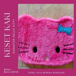 3 Pcs Keset Karakter Bulu Rasfur Premium Anti Slip Lantai