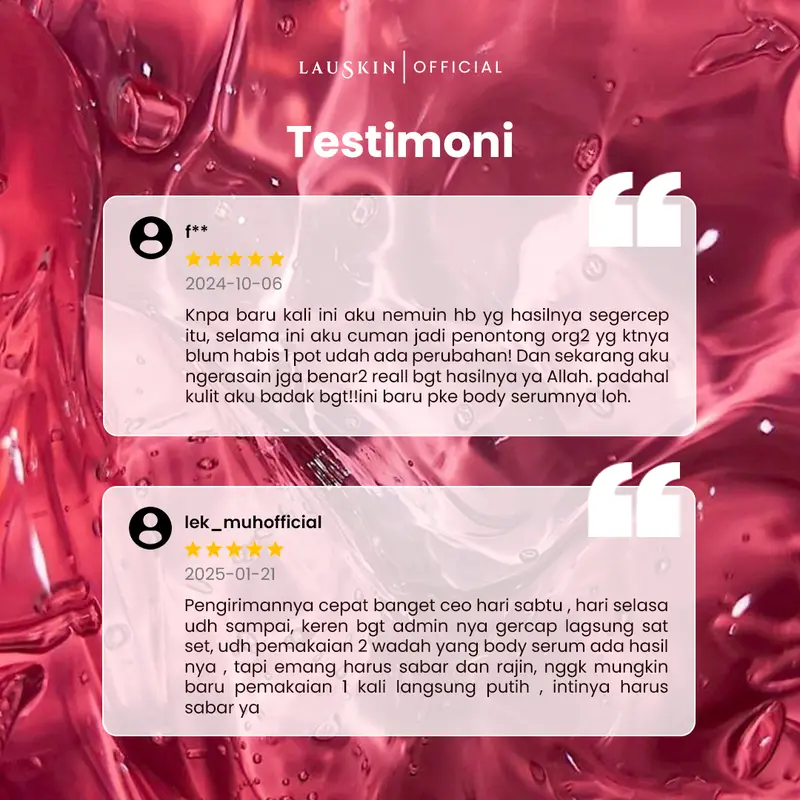 [Special Nabilla Ebel] - Laushine BodyCare - New Formula Extra Shooting - Body Serum - Mencerahkan Tubuh 4