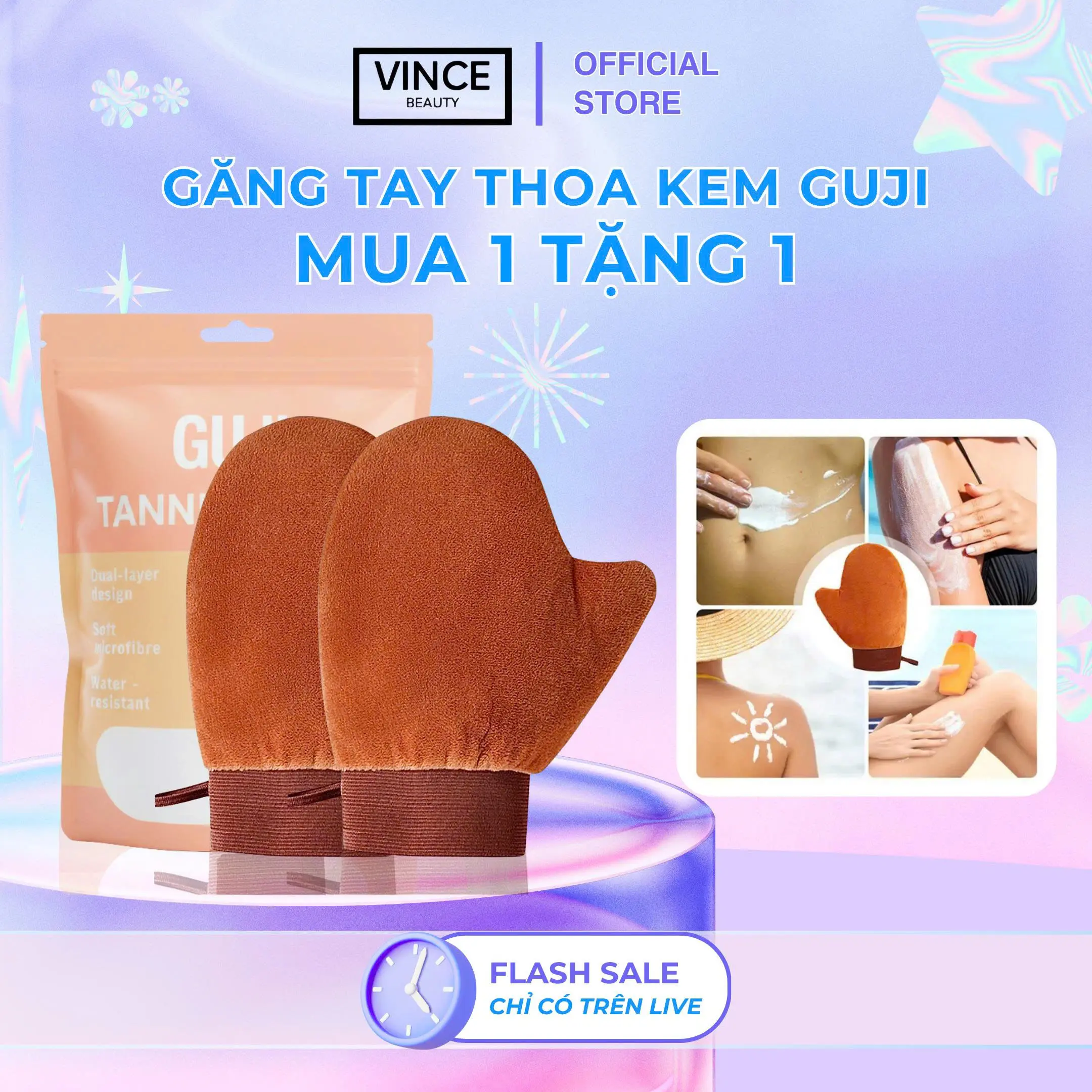 [MUA 1 TẶNG 1] Găng Tay Bôi Kem, Mịn Da, Đều Lớp Kem, Chống Bết Dính, Siêu Thấm Nhanh (Tái Sử Dụng Nhiều Lần), Hỗ Trợ Bôi Lớp Kem Nhanh, Đều Sử Dụng Tiện Lợi