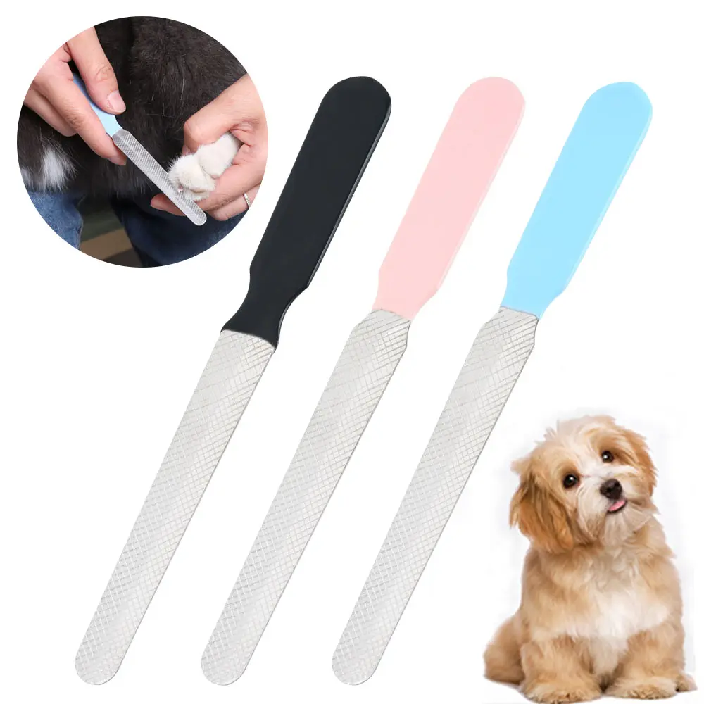 Pet Paw Grooming File Dog Nail File Painless Pet Nail File Stainless Steel File
