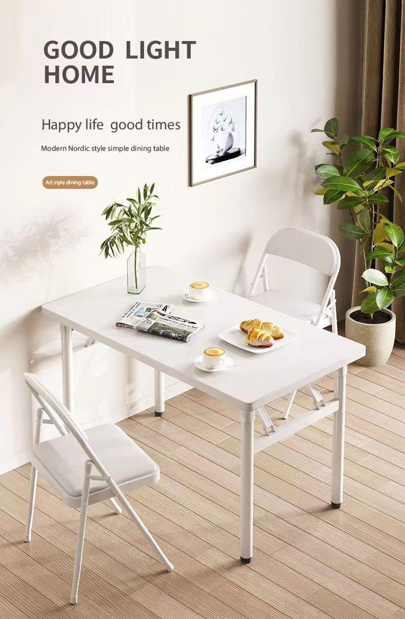 Product Introduction of [SG Stock] Foldable Dining Table 80*50*75cm No Installation Required Folding Table Study Table 13