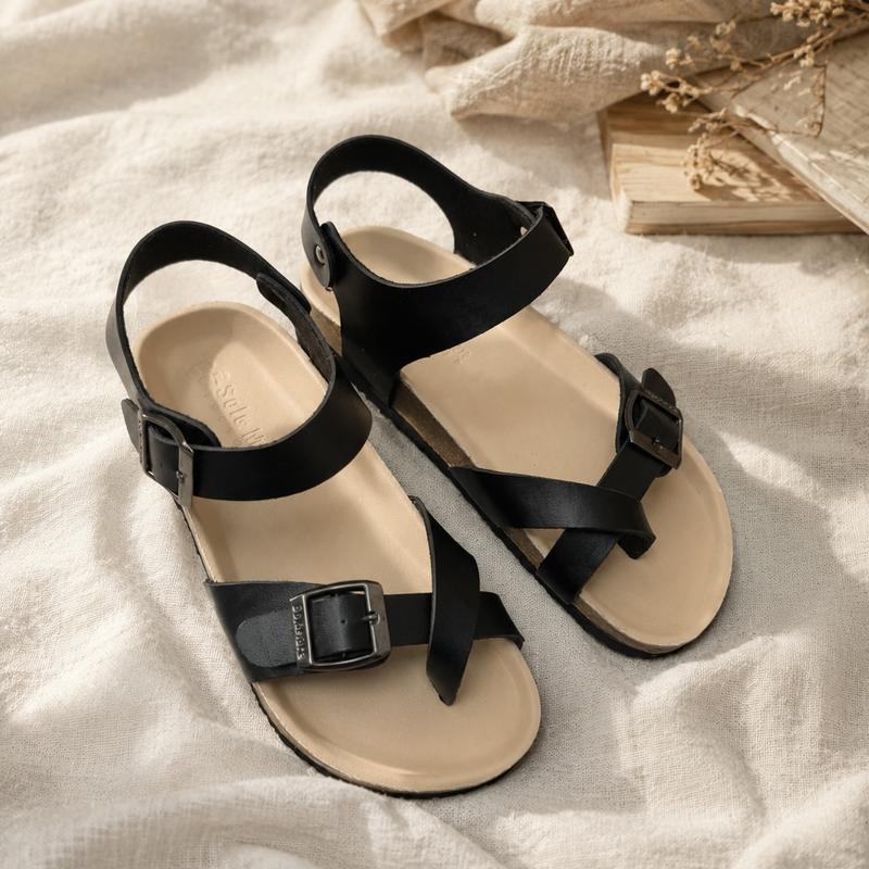 Sandal Đế Trấu Xỏ Ngón Nam Nữ Unisex Basic Đế Bằng, Giày Dép Thời Trang, Công…