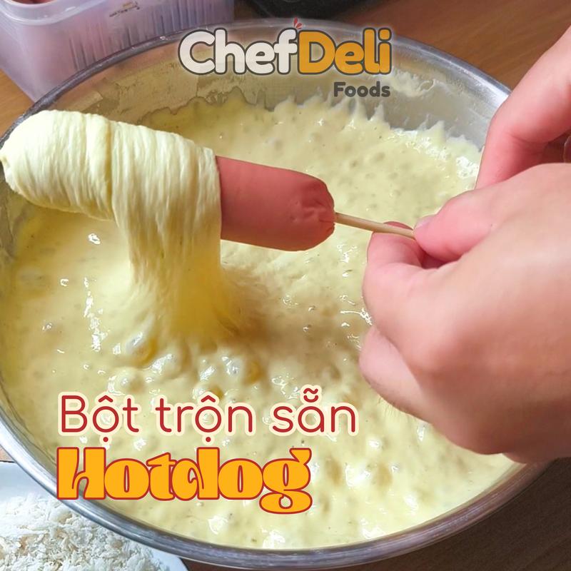 Bột Trộn Sẵn Hotdog Gói 500g 1KG Tiện Lợi Cho Món Ăn Ngon Tiết Kiệm Thời Gian -…