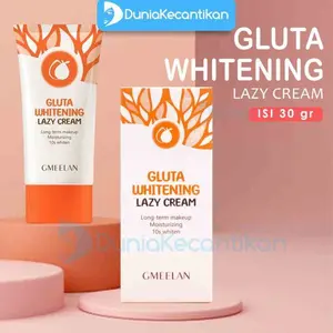 Krim Pelembab Gluta Whitening Lazy Cream Gmeelan Moisturizing Makeup - Moisturizer