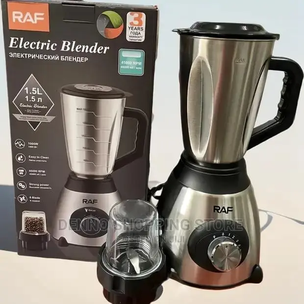 RAFF Electric Stainless Steel Blender 1000W