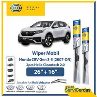 Gambar Wiper Mobil HONDA CRV Gen 3-5 2007-On 26" + 16" (2pcs) - HELLA Cleantech 2.0 dari Hella Indonesia Official Store Kota Administrasi Jakarta Pusat 1 Tokopedia