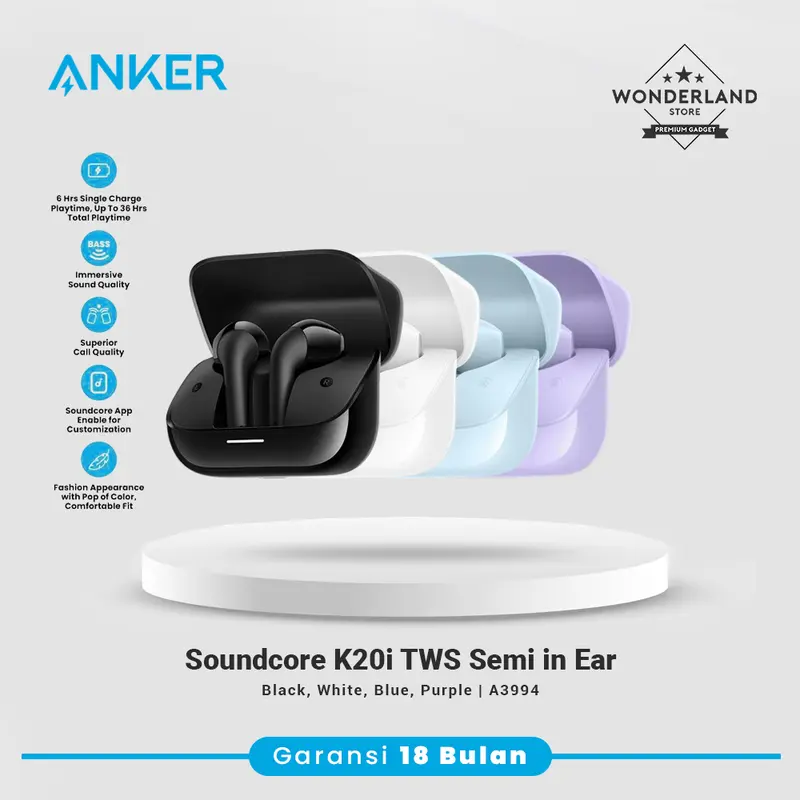 Anker Soundcore K20i TWS Semi in Ear Bluetooth Gaming Mode Low Latency Earbuds A3994 0