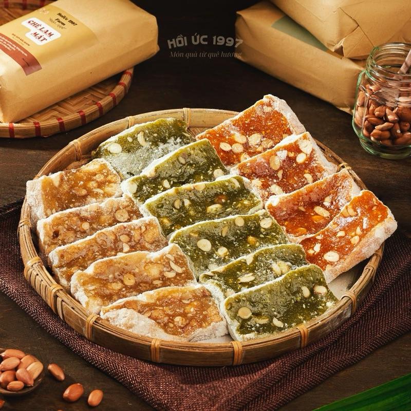 HƯƠNG VỊ TUỔI THƠ COMBO 3 vị kẹo chè lam mật nếp gấc 1,5kg đồ ăn vặt snack- Hoiuc1997 food