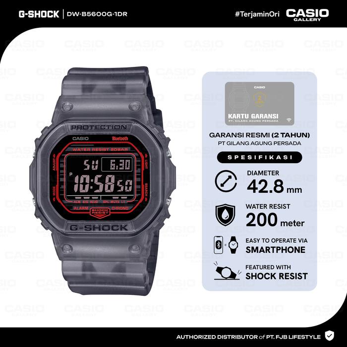 Gambar G-Shock Jam Tangan Pria DW-B5600G-1DR Digital Original Grey Watches dari Casio Gallery Indonesia Kota Administrasi Jakarta Pusat Tokopedia