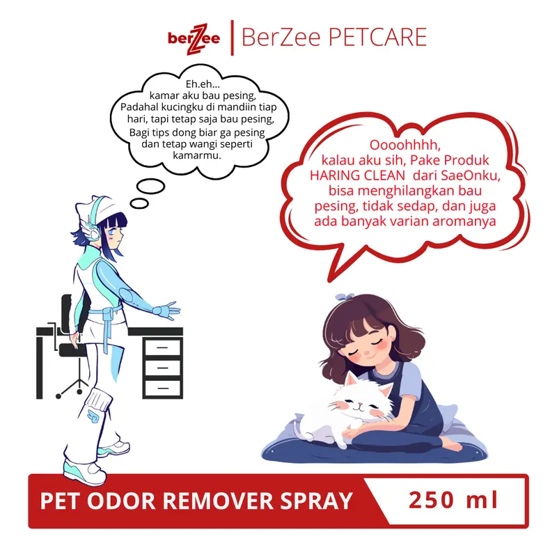 PET 3 BOTOL PAKET HEMAT Penghilang Bau Kencing Kucing Anjing 250ML / Pet Odor Remover Spray / Litter Box 3