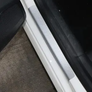 4 pieces of car door sill protection door sill wear plate stickers