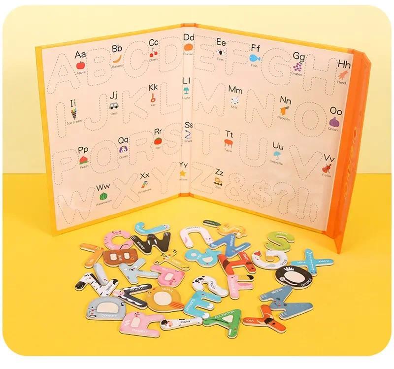 Product Introduction of Hundreds of magnetic puzzle pieces, pinyin puzzle pieces, children's early education puzzle toys, pen control training, baby gifts 8