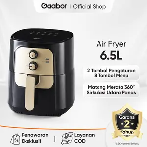 [PREMIUM] Gaabor Air fryer 6.5L Kenop Ganda Mesin Penggorengan Tanpa Minyak Low Watt Serbaguna Anti Lengket / AF65M-BK01A