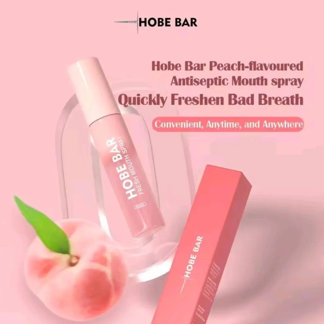 [FREE GIFT PROMO] HOBE BAR MOUNT SPRAY PARFUM MULUT PEWANGI MULUT DAN PENYEGAR MULUT 20ML & ROOL ON DEODORANT BPOM ORIGINAL