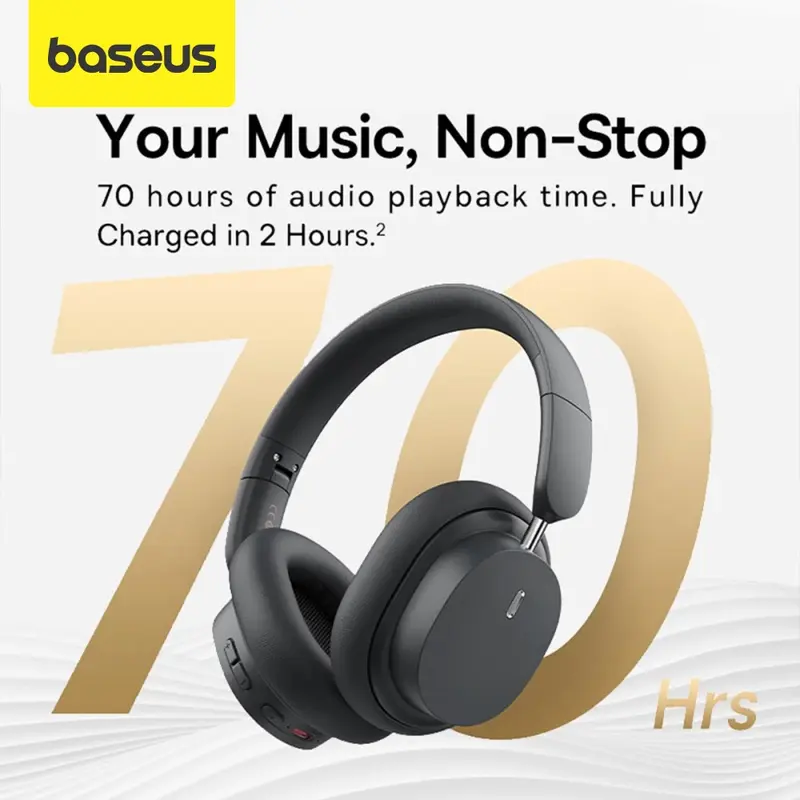 [NEW PRODUCT] BASEUS Bowie D05 ENC Foldable Playing Time up to 70 jam  3D Audio Stereo Bass | Wireless Headphone Gaming Utlra Low Latency  Bluetooth 5.3 3