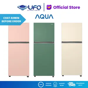 AQUA KULKAS 2 PINTU 205 LITER TURBO COOLING AQRDTM265CBPBE/ME/PE