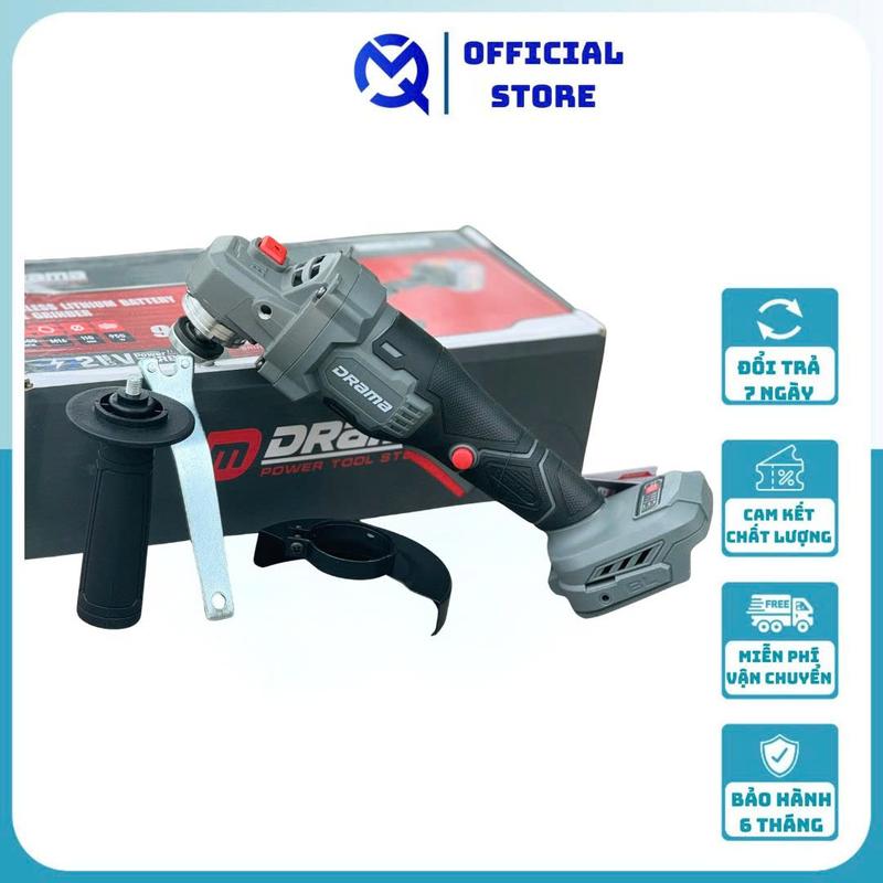 Thân máy mài pin DRAMA 5122B không chổi than lõi đồng chân phổ thông 4cm chống sóc đá chống khởi động lại