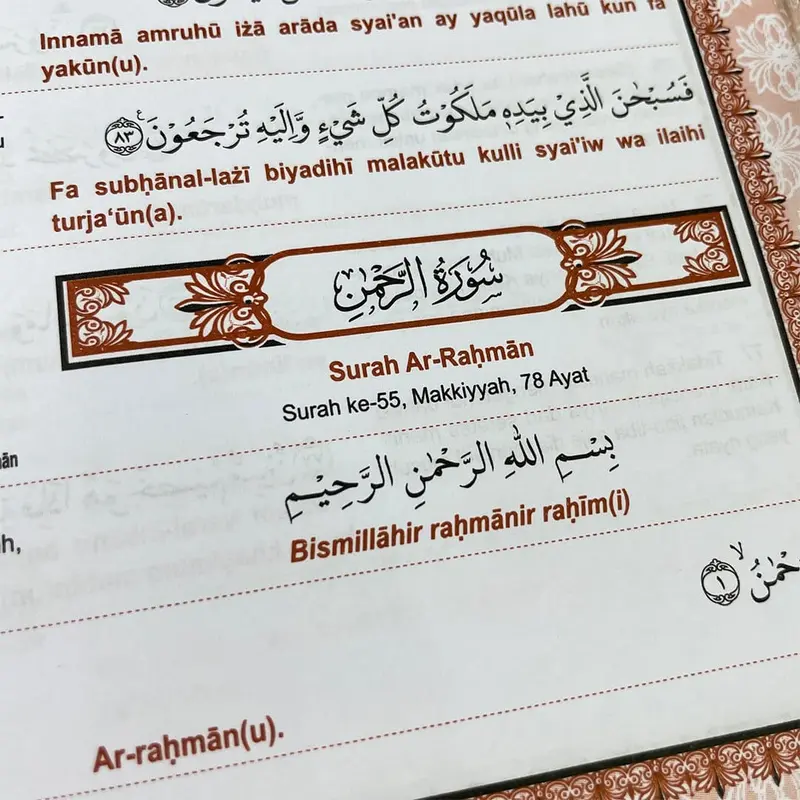 5 Surat Pilihan; Al-Kahfi, Yasin, Al Mulk, Ar Rahman & Al Waqi'ah 2