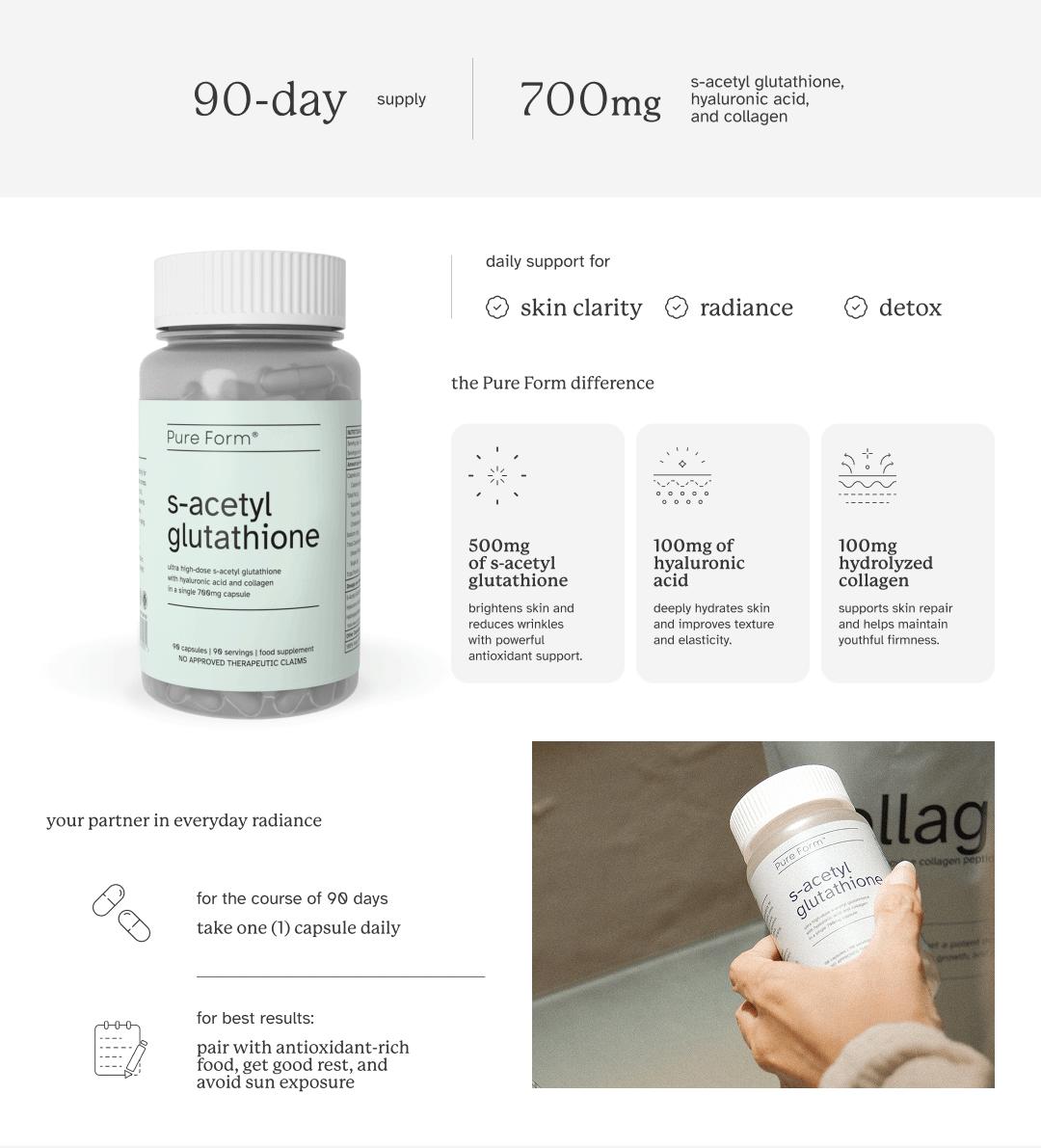 s-acetyl glutathione skin whitening 11 tác dụng của Glutathione cho sức khỏe rất đáng để lưu tâm main image 0