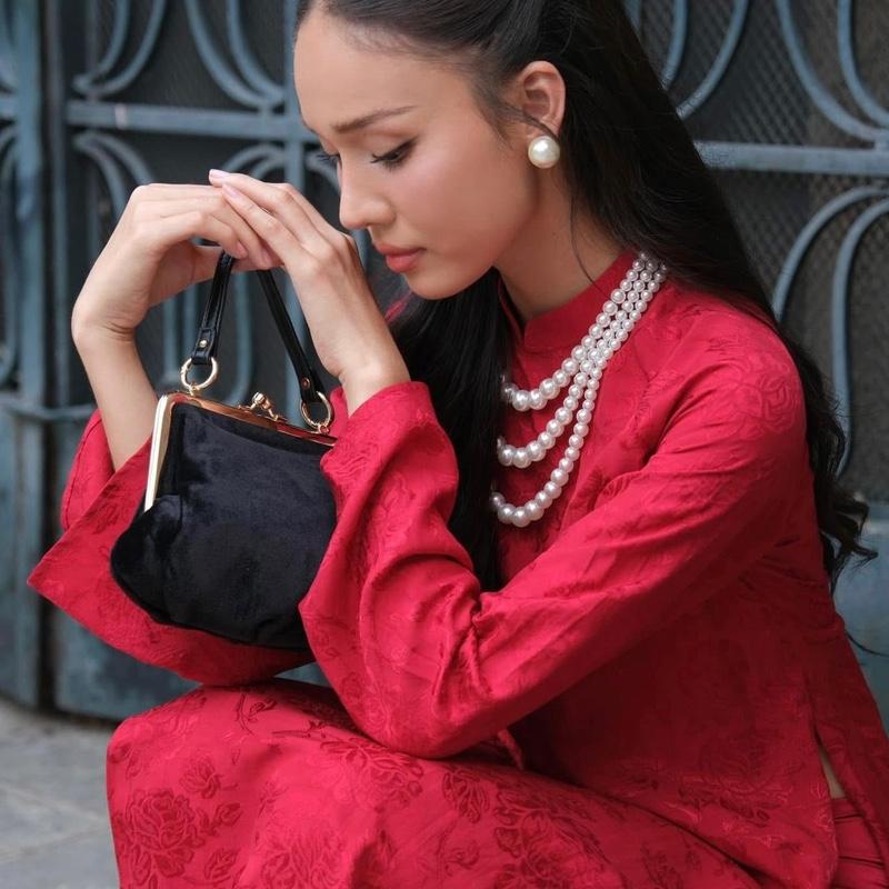 N733 Vòng Cổ Dây Chuyền Chuỗi Hạt Ngọc Trai Mang Áo Dài 3 Sợi Ngọc Trai Nhân Tạo Sang Trọng Cho Nữ