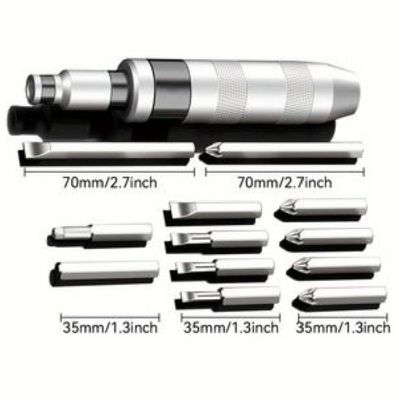 Product Introduction of 13Pcs/set Chrome Vanadium Steel Impact Screwdriver Set Household Electric ScrewdriverCordless Screwdriver Impact Driver 47