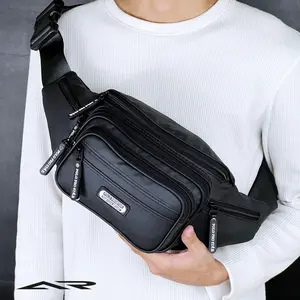 Tas Selempang Pria Waistbag Waterproof Sporty 7 Ruang Slingbag Multi Fungsi Tas Pinggang Anti Air