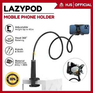 [HJS] Lazypod Jepit Flexible Holder HP Standing Jepitan Narsis Fleksibel For Smartphone Tripod