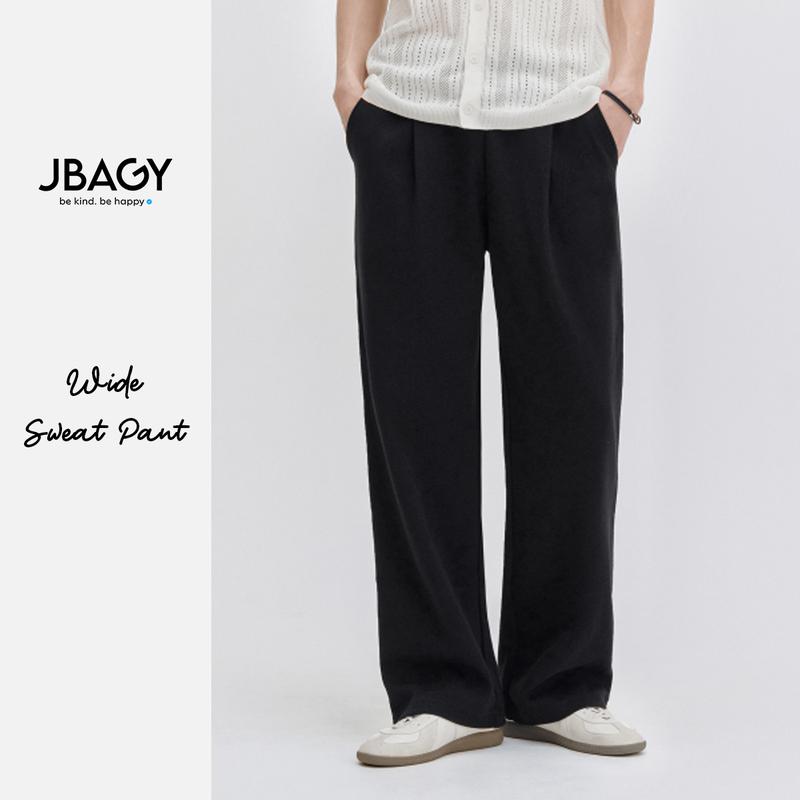 Quần ống rộng nam xếp ly vải Umi cạp chun JBAGY - JD0109 Menswear