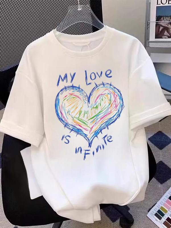 KAOS COUPLE LOVE IS INFINITE (JUAL SATUAN) BAHAN SEMI KATUN 1