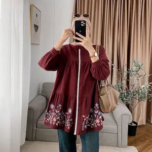 RAZTA TUNIK BORDIR LINEN RAMI ATASAN WANITA CASUAL