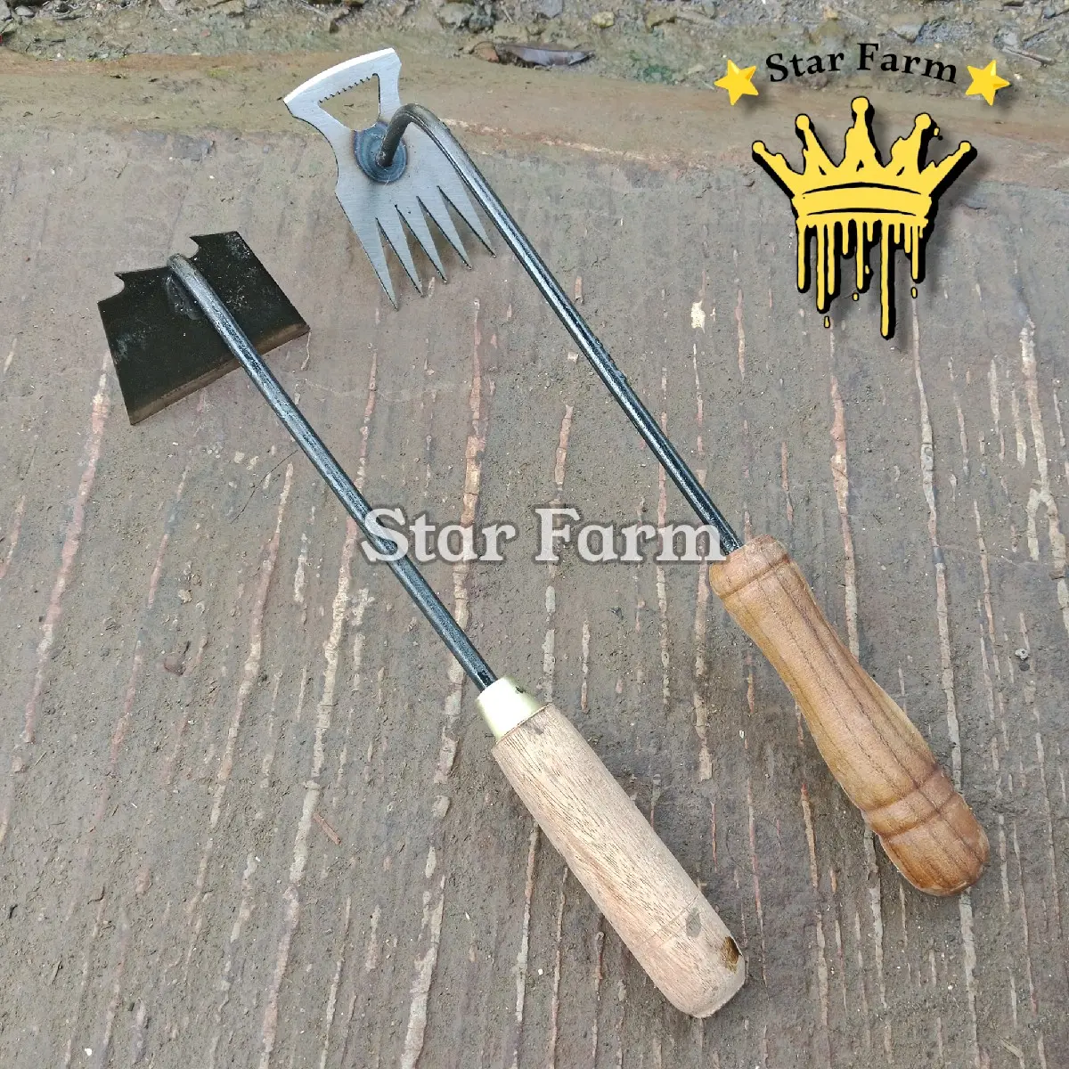 PAKET HEMAT 2 Pcs Alat Pencabut Rumput dan Cangkul Mini Bahan Selendang Anti Gompal Gardening Tools
