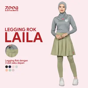 Zeea Legging Rok Rempel Terbaru Legging R Laila Athesthetic Series